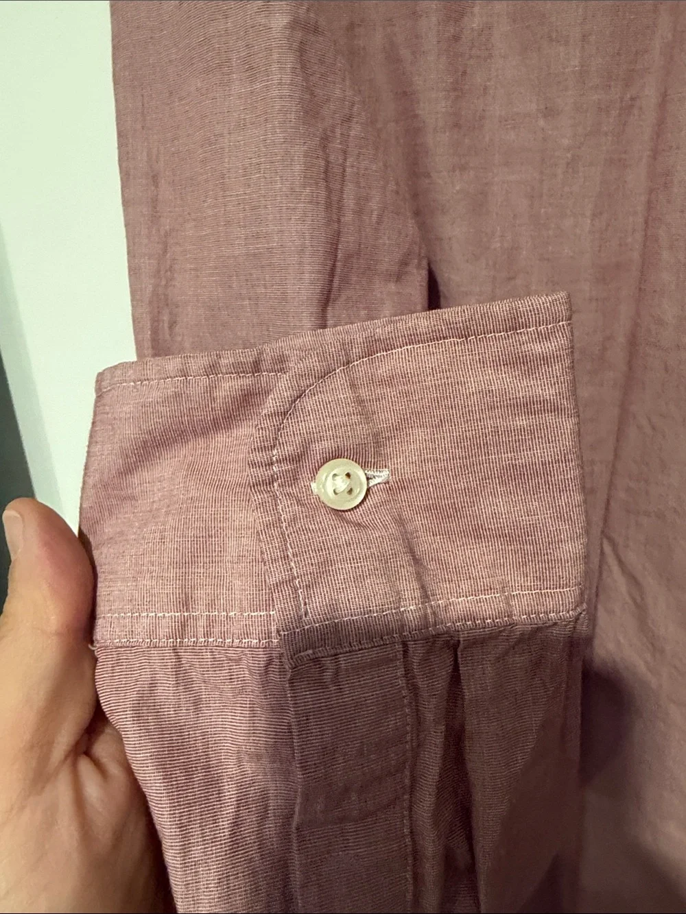 J. Crew Men’s Long-Sleeve Button-Down Shirt - Dusty Rose